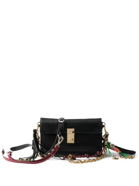 Prada small Soft Sound leather shoulder bag - Black - zdjęcie produktu nr 1
