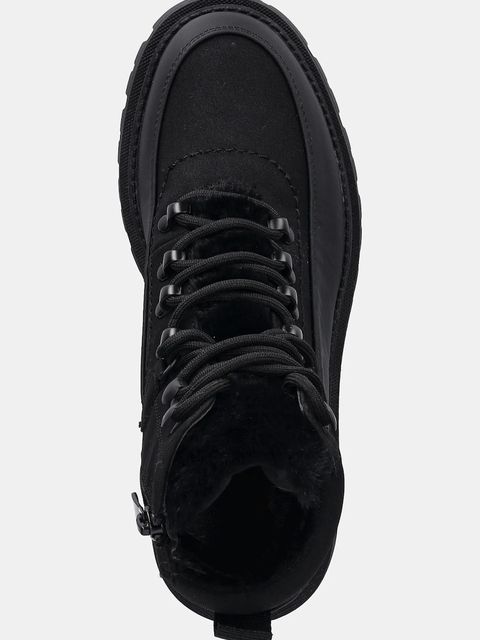 U.S. Polo Assn. botki ALICYA001A damskie kolor czarny na płaskim obcasie ocieplone ALICYA001W/EHY2