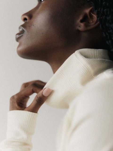 MUUV. sukienka TOILE kolor biały mini dopasowana