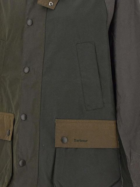 Barbour patchwork corduroy collar jacket - Green - zdjęcie produktu nr 2