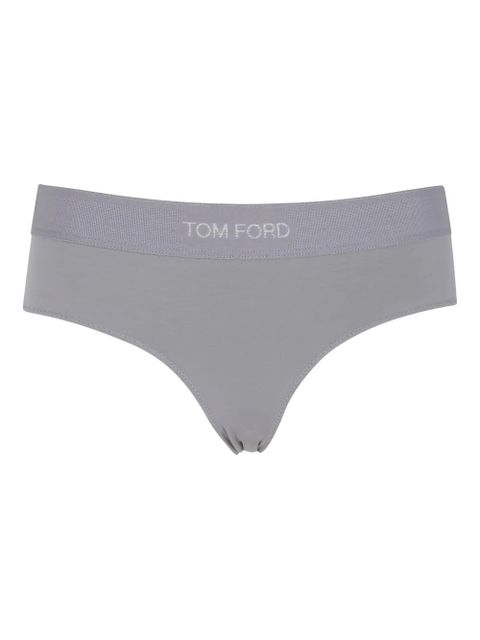 TOM FORD logo-waistband briefs - Grey - zdjęcie produktu nr 1