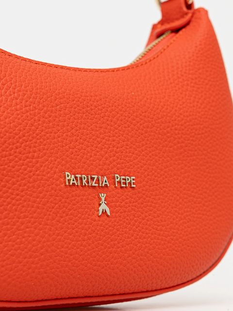 Patrizia Pepe torebka skórzana kolor pomarańczowy 8B0309 L001