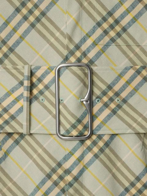 Burberry checked shirt dress - Neutrals - zdjęcie produktu nr 2