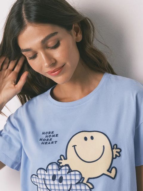 women'secret piżama bawełniana damska kolor niebieski bawełniana 3132248