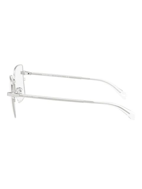 Michael Kors embellished square-frame glasses - Silver
