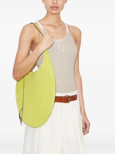 Tory Burch Pierced soft suede bag - Green - zdjęcie produktu nr 2