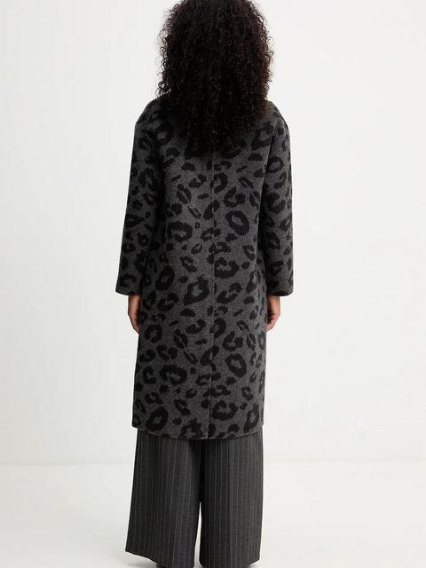 Silvian Heach płaszcz z wełną JUAN kolor szary GPA25015CP