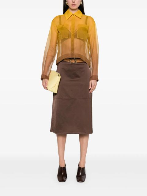 Max Mara semi-sheer shirt - Yellow - zdjęcie produktu nr 2