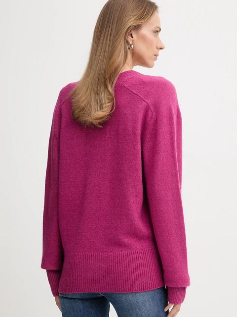 United Colors of Benetton sweter damski kolor różowy lekki 11CZD10FD - zdjęcie produktu nr 2