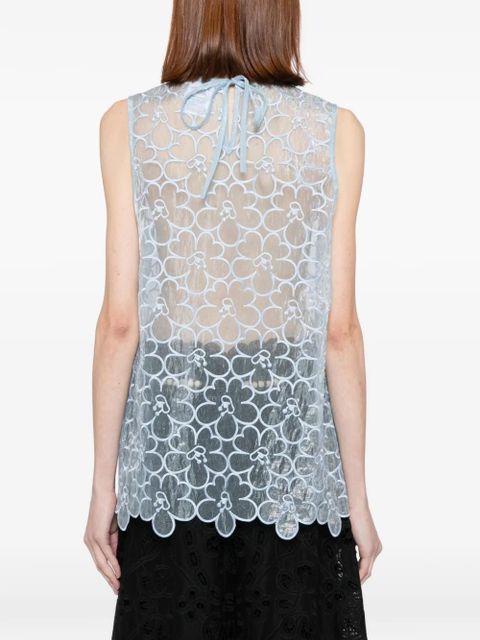 Cecilie Bahnsen Cbcerise vest - Blue