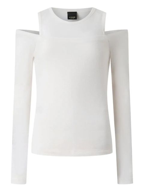 PINKO Guadalupe cold-shoulder sweater - White - zdjęcie produktu nr 1