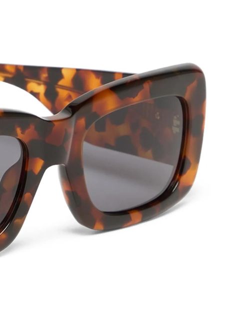 The Attico Marfa rectangle-frame sunglasses - Brown - zdjęcie produktu nr 2