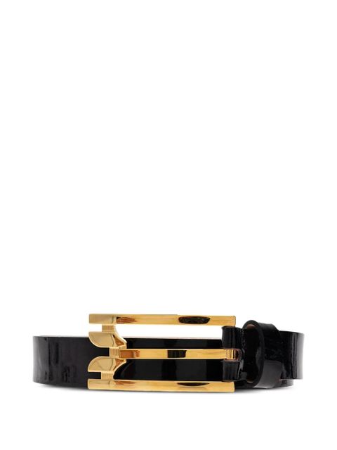 Victoria Beckham wide-buckle leather belt - Black - zdjęcie produktu nr 1