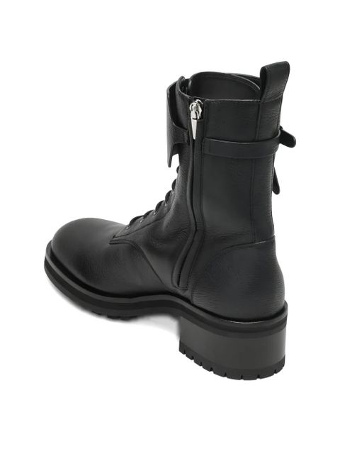 Jimmy Choo Rosabel lace-up combat boots - Black