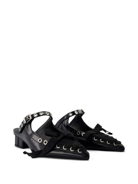 GANNI eyelets lace sandals - Black - zdjęcie produktu nr 2