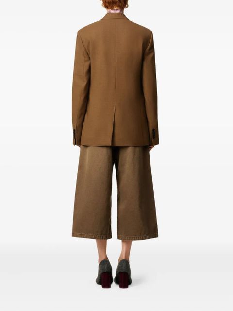 AMI Paris double-breasted wool jacket - Brown