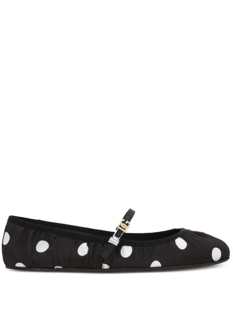Dolce & Gabbana polka dot ballerina shoes - Black - zdjęcie produktu nr 1