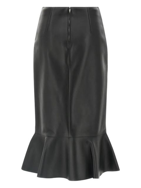 FENDI peplum-detail midi skirt - Black - zdjęcie produktu nr 2
