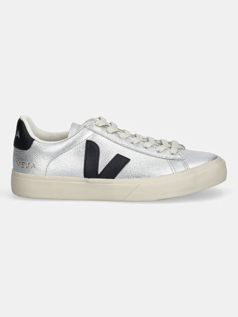 Veja sneakersy skórzane Campo damskie kolor srebrny CP0520786A