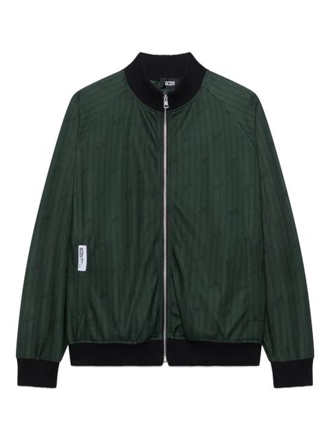 GCDS pinstripe logo-patch Jacket - Green - zdjęcie produktu nr 1