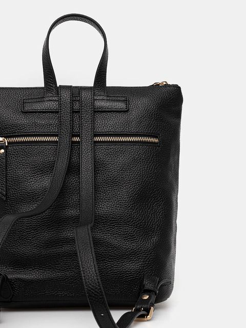 Geox plecak skórzany IRENIE damski kolor czarny duży gładki D25JVA 00046 - zdjęcie produktu nr 2