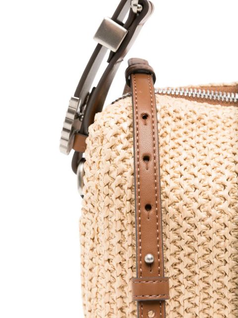 PINKO Love Birds buckle-detail shoulder bag - Neutrals