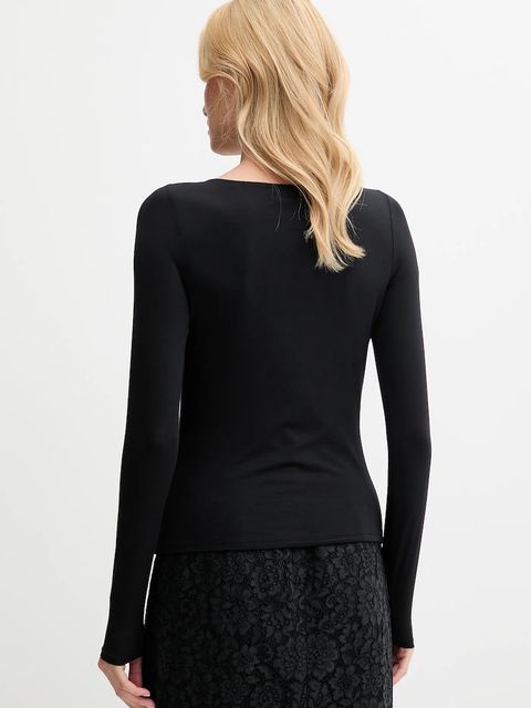 Guess longsleeve JOEY kolor czarny W5YP33 KACM2