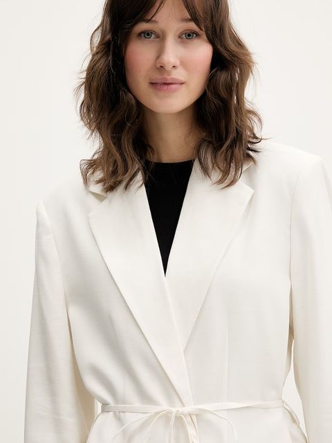 Karl Lagerfeld Jeans marynarka z domieszką lnu