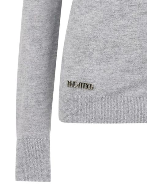 The Attico twisted turtleneck top - Grey - zdjęcie produktu nr 2