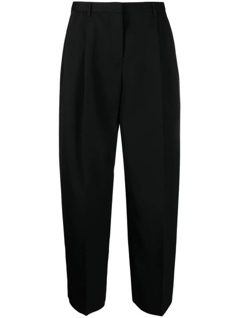 Jil Sander pleated cotton-wool tailored trousers - Black - zdjęcie produktu nr 1