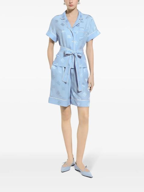 Dolce & Gabbana DNA logo-print shorts - Blue - zdjęcie produktu nr 2