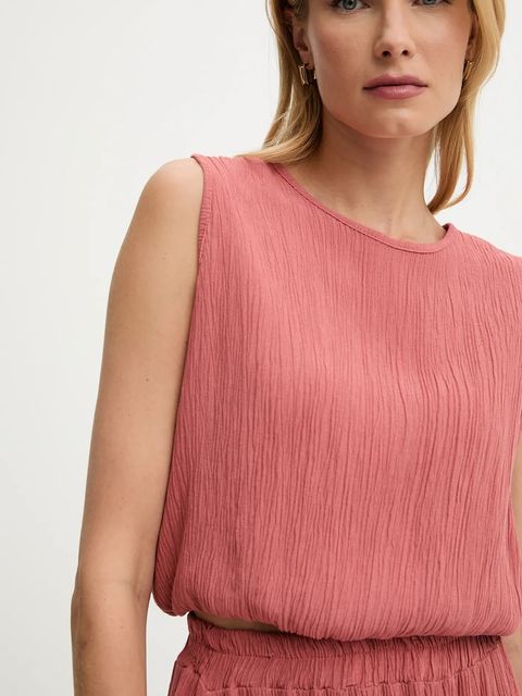 Answear.LAB bluzka i spódnica damski kolor pomarańczowy