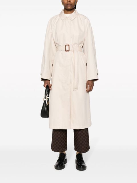Gucci belted gabardine trench coat - Neutrals
