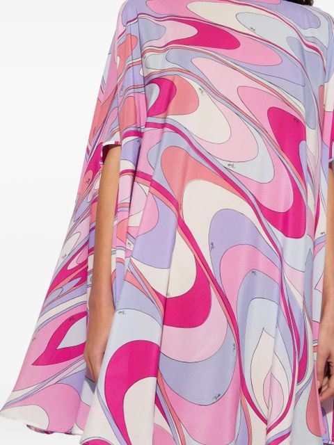 PUCCI onde-print silk kaftan - Pink