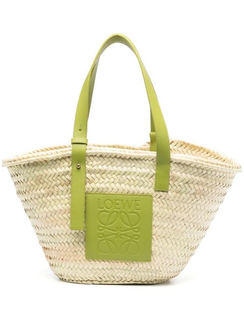 LOEWE Basket straw tote bag - Neutrals - zdjęcie produktu nr 1