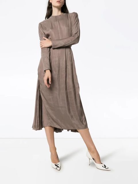 Prada layered midi dress - Neutrals
