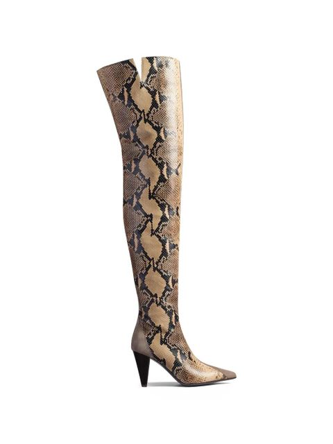 KHAITE Harvey over-the-knee high boots - Brown - zdjęcie produktu nr 1