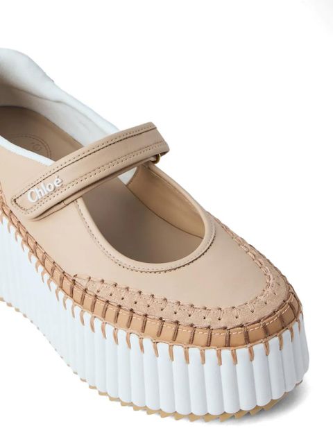Chloé Nama wedge sneakers - Neutrals