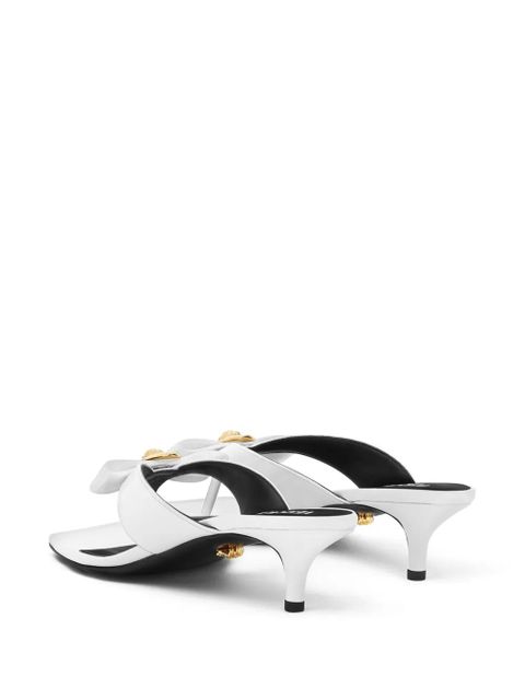 Versace Gianni 45mm leather sandals - White