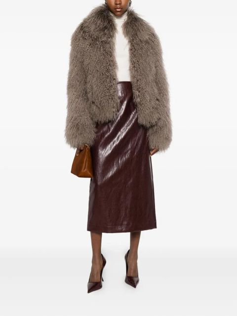 SOLOTRE high-neck ribbed sweater - White