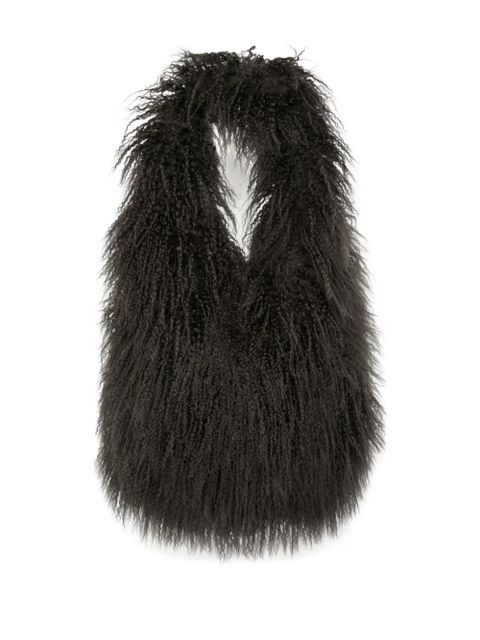 Yves Salomon shearling shoulder bag - Grey - zdjęcie produktu nr 2