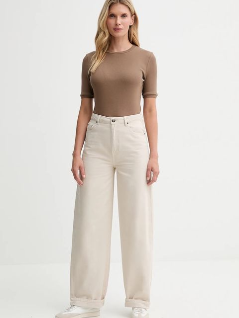 MUUV. t-shirt MUUV. x Answear damski kolor beżowy - zdjęcie produktu nr 2