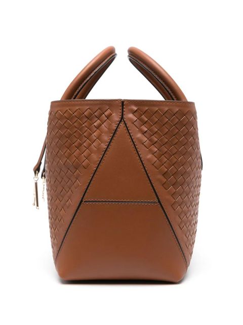 Aspinal Of London medium London woven tote bag - Brown