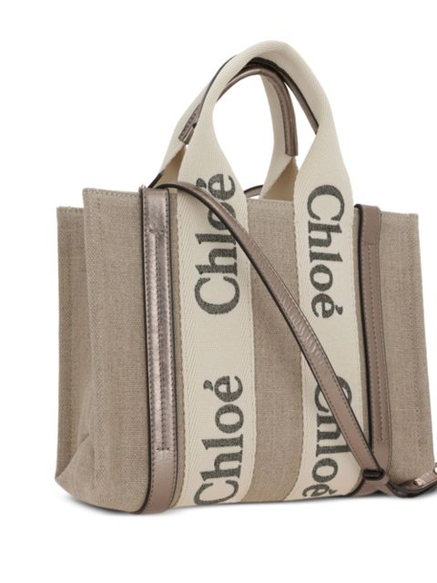 Chloé small Woody tote bag - Neutrals