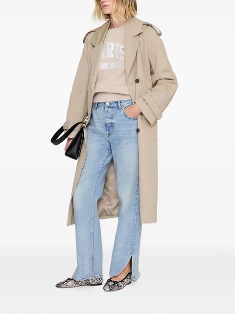 ANINE BING Paris graphic print sweatshirt - Neutrals