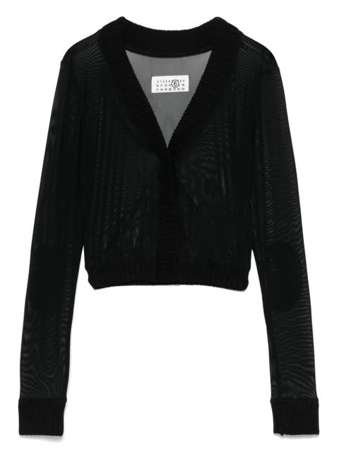 MM6 Maison Margiela mesh top - Black - zdjęcie produktu nr 1