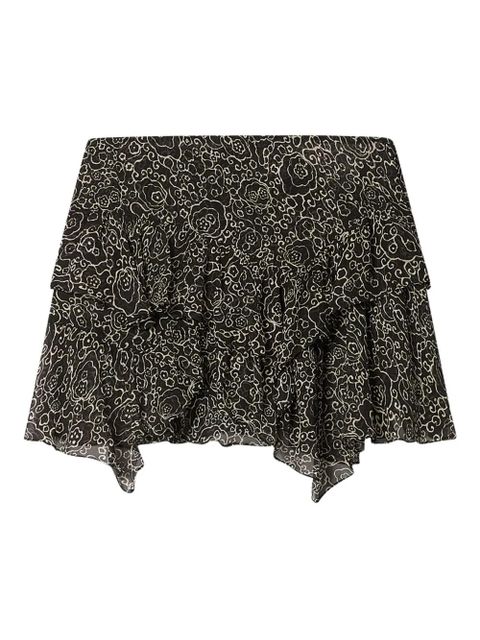 MARANT ÉTOILE Lolita ruffled skirt - Black - zdjęcie produktu nr 1