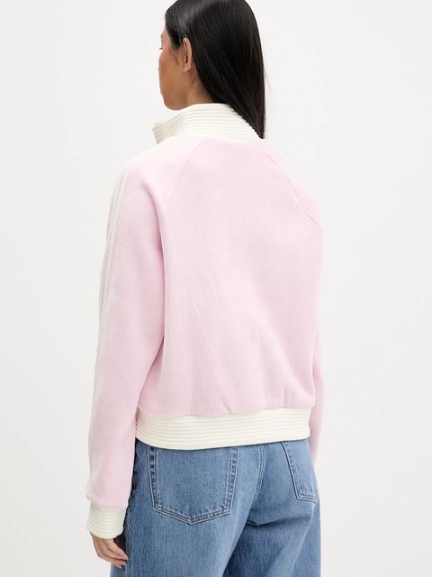 adidas Originals bluza Velour damska kolor różowy wzorzysta KS7780 - zdjęcie produktu nr 2