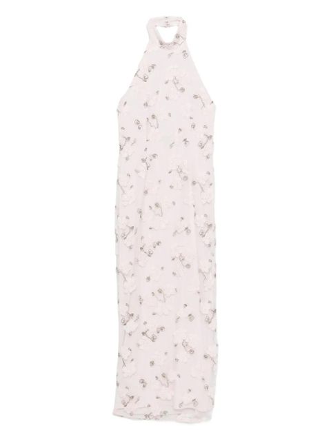 ROTATE BIRGER CHRISTENSEN halter-neck maxi dress - Pink - zdjęcie produktu nr 1