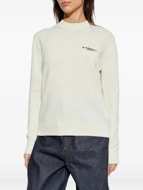 Givenchy logo sweater - White